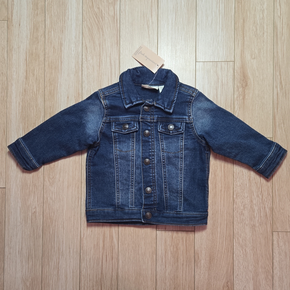 First Impressions Dark Blue Kids Jean Jacket